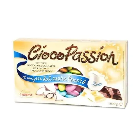 CONFETTI CRISPO CIOCOPASSION CIOCCOLATO BIANCO A LATTE COLORI ASSORTITI